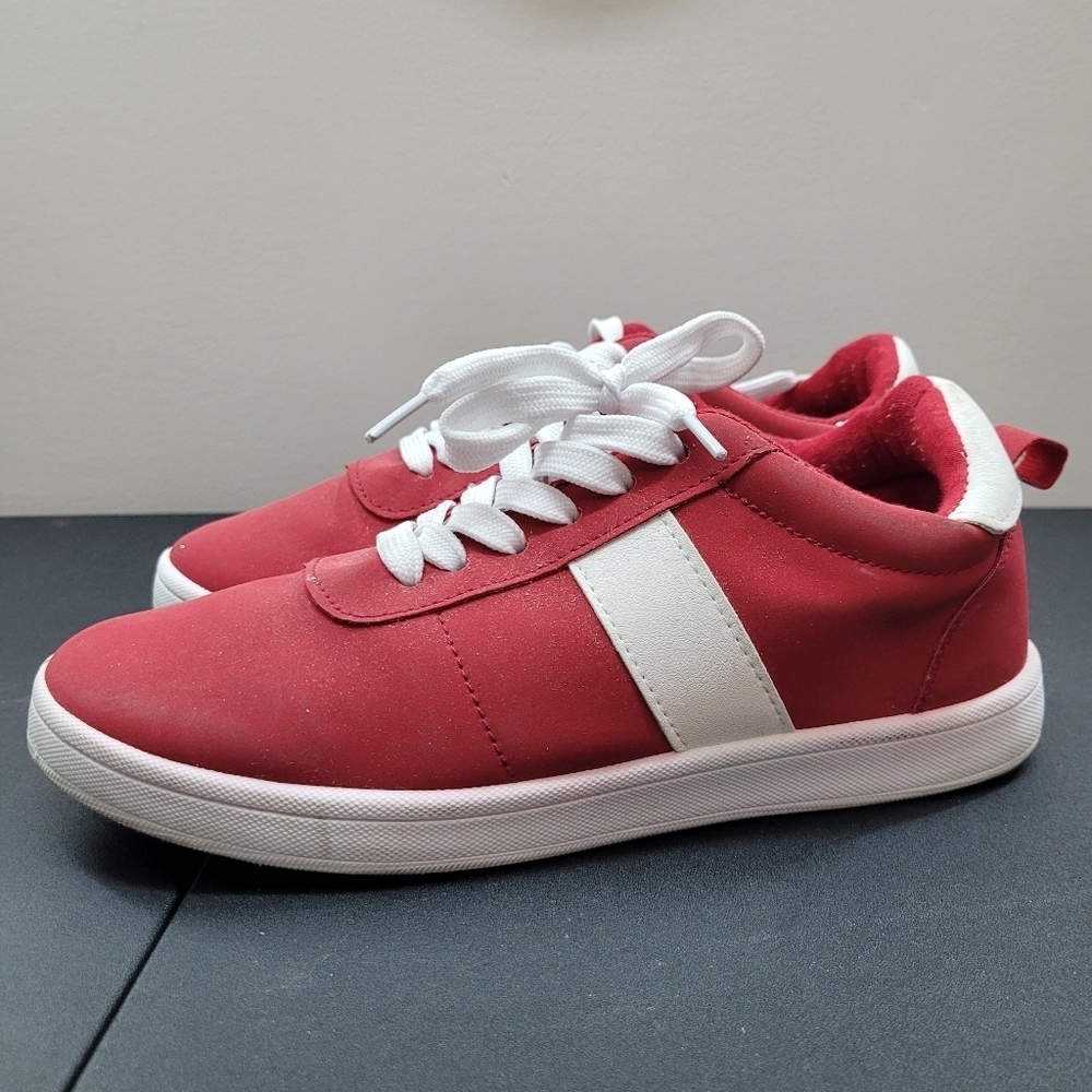 2/$20 Ardene Red & White Sneakers Shoes Size: 8 US
